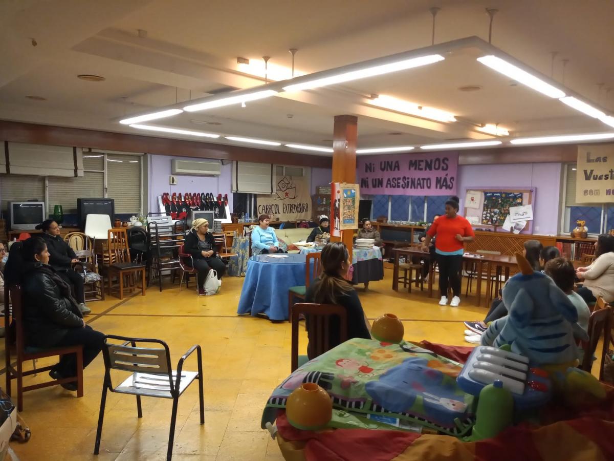 Taller para preparar la participación en la manifestación del  25N